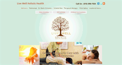 Desktop Screenshot of livewellholistichealth.com